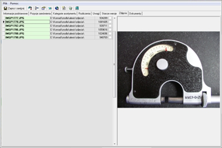 Manager Importu - Dokumenty związane z zamówieniem